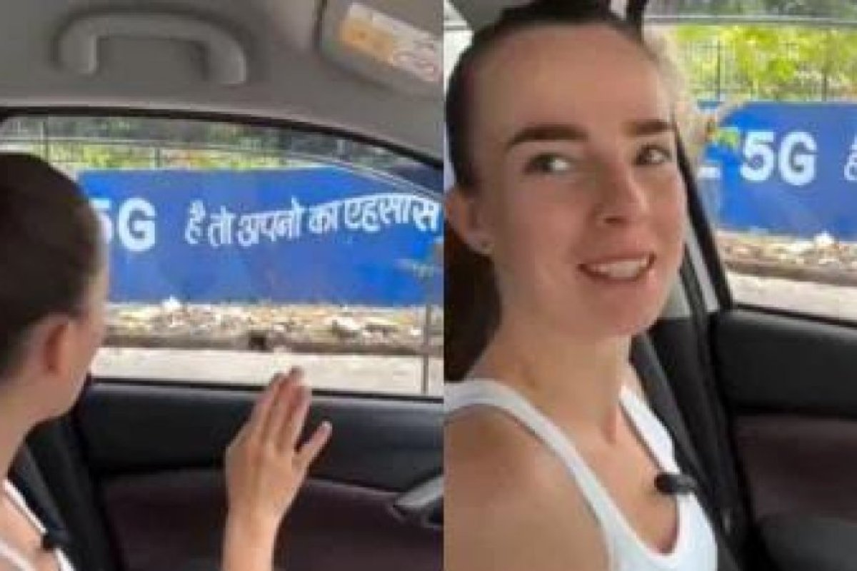 Viral News: विदेशी लड़की का हिंदी पढ़ने का वायरल हुआ वीडियो।