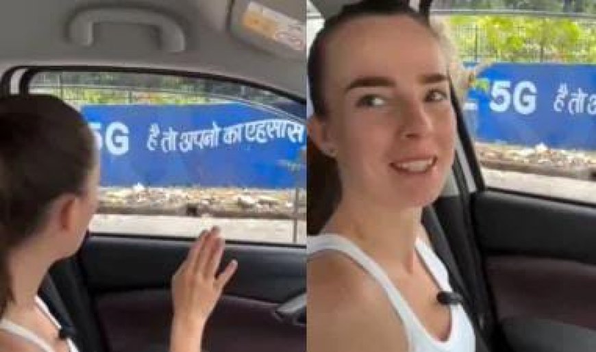Viral News: विदेशी लड़की का हिंदी पढ़ने का वायरल हुआ वीडियो।