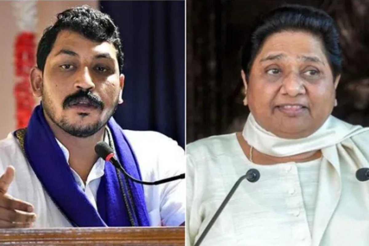 Politics News: अखिलेश यादव (Akhilesh Yadav) की अम्बेडकर (Ambedkar) फोटो विवाद- यूपी की सियासत में नया तूफान, मायावती और चंद्रशेखर आजाद ने साधा निशाना।