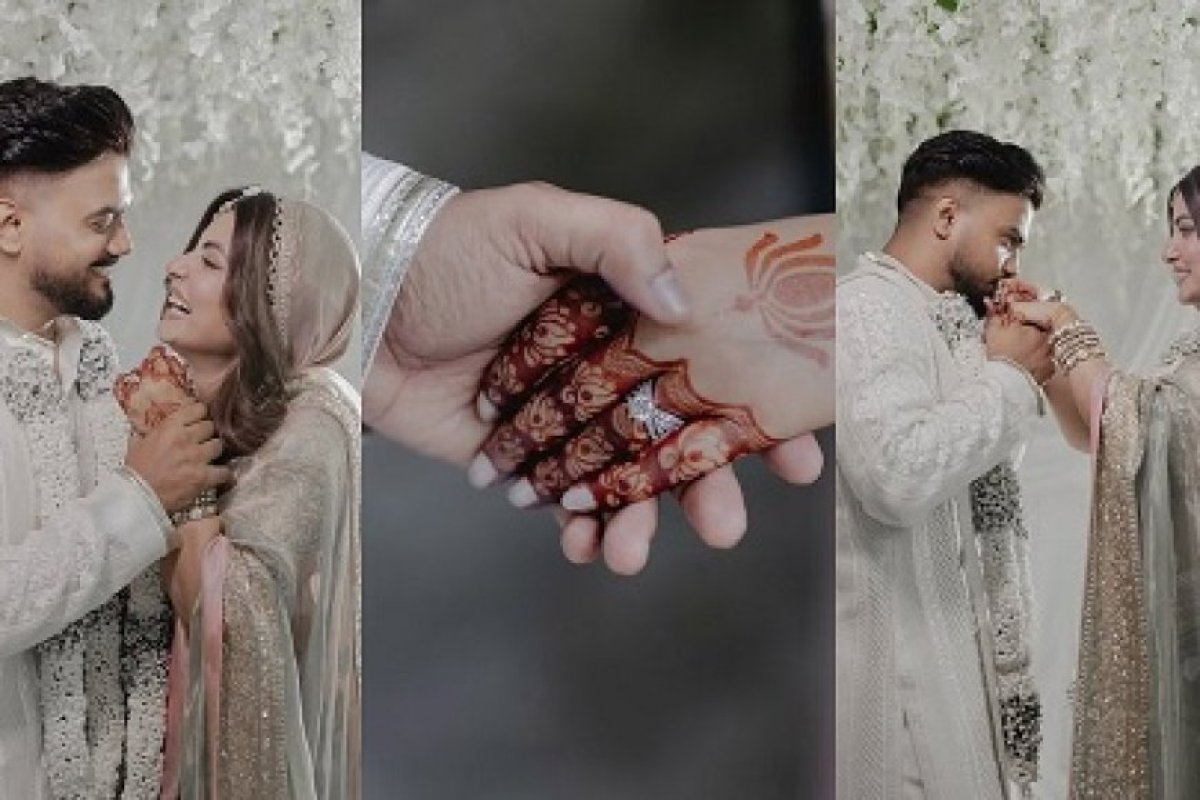 Entertainment: हिना खान ने पति रॉकी जायसवाल के साथ पैपराजी से क्यों मांगी हाथ जोड़कर माफी? अहमदाबाद विमान हादसे के बाद रद्द की शादी की दावत।