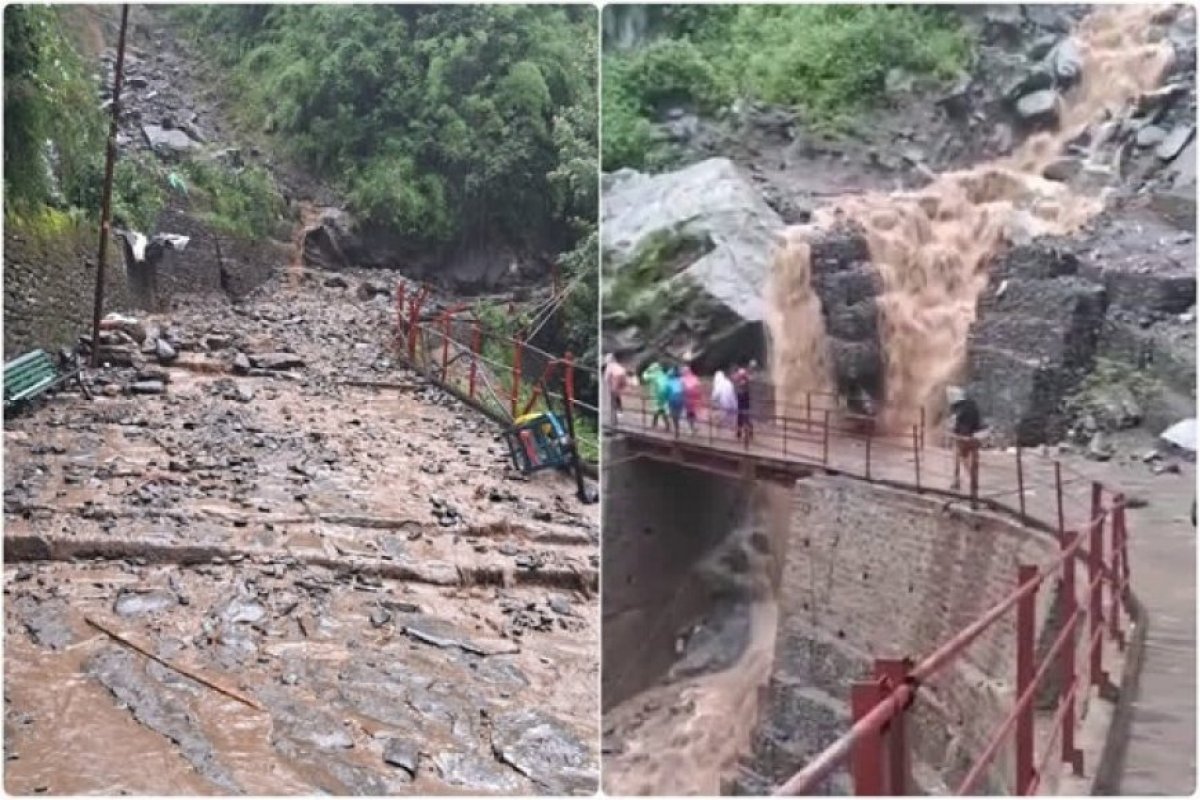 केदारनाथ पैदल मार्ग पर भारी बारिश और भूस्खलन, एक यात्री की मौत, सोनप्रयाग से यात्रा अगले आदेश तक स्थगित। 