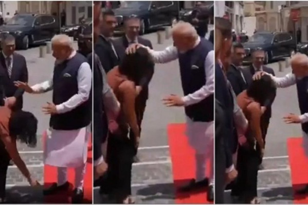 देश- विदेश: महिला सांसद ने छूए पैर, PM ने दिया आशीर्वाद, वीडियो वायरल, साइप्रस में PM मोदी का भावुक स्वागत। 