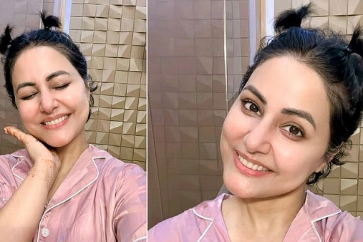 Entertainment: हिना खान की कैंसर से जंग में छोटी-छोटी जीत, डेढ़ साल बाद बनीं पिगटेल्स, वायरल तस्वीरों में खिलखिलाया चेहरा। 