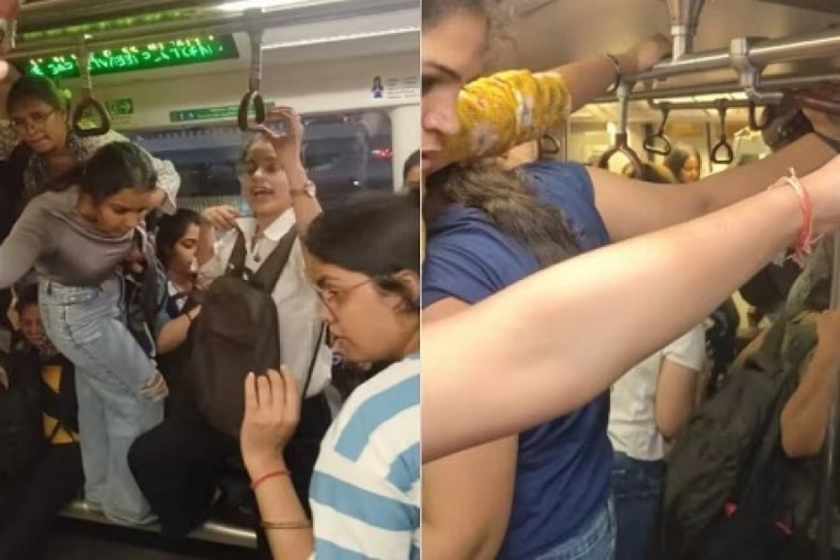 Viral: दिल्ली मेट्रो में सांप की अफवाह से हड़कंप- छिपकली ने मचाया सोशल मीडिया पर तहलका।