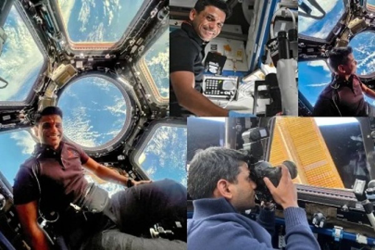UP: अंतरिक्ष से धरती का नजारा, ग्रुप कैप्टन शुभांशु शुक्ला की ISS से भेजी तस्वीरें।