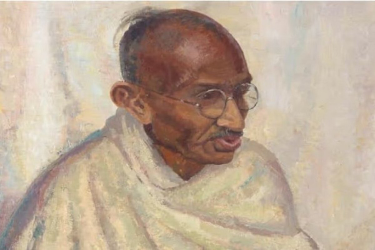महात्मा गांधी की अनोखी तैलचित्र की लंदन में नीलामी- 1.75 करोड़ रुपये में बिकी 1931 की पेंटिंग। 