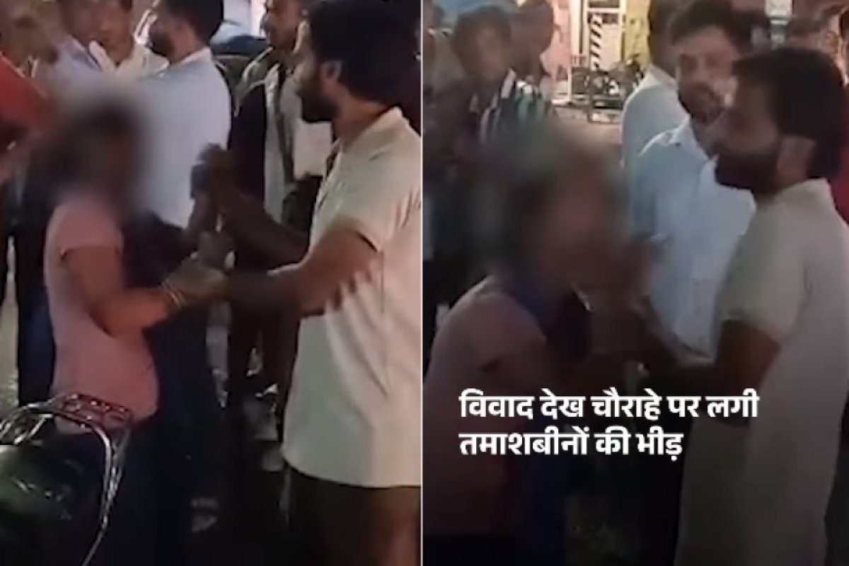 पत्नी को किसी और के साथ देख पति भड़का, पत्नी ने पिटाई कर युवक को लहूलुहान किया।