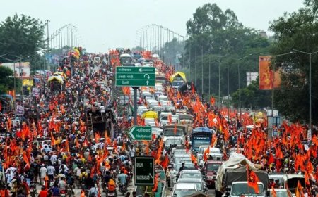 हरिद्वार कांवड़ यात्रा 2025- 4.5 करोड़ श्रद्धालुओं ने किया जलाभिषेक, सावन शिवरात्रि पर समाप्त हुआ मेला।