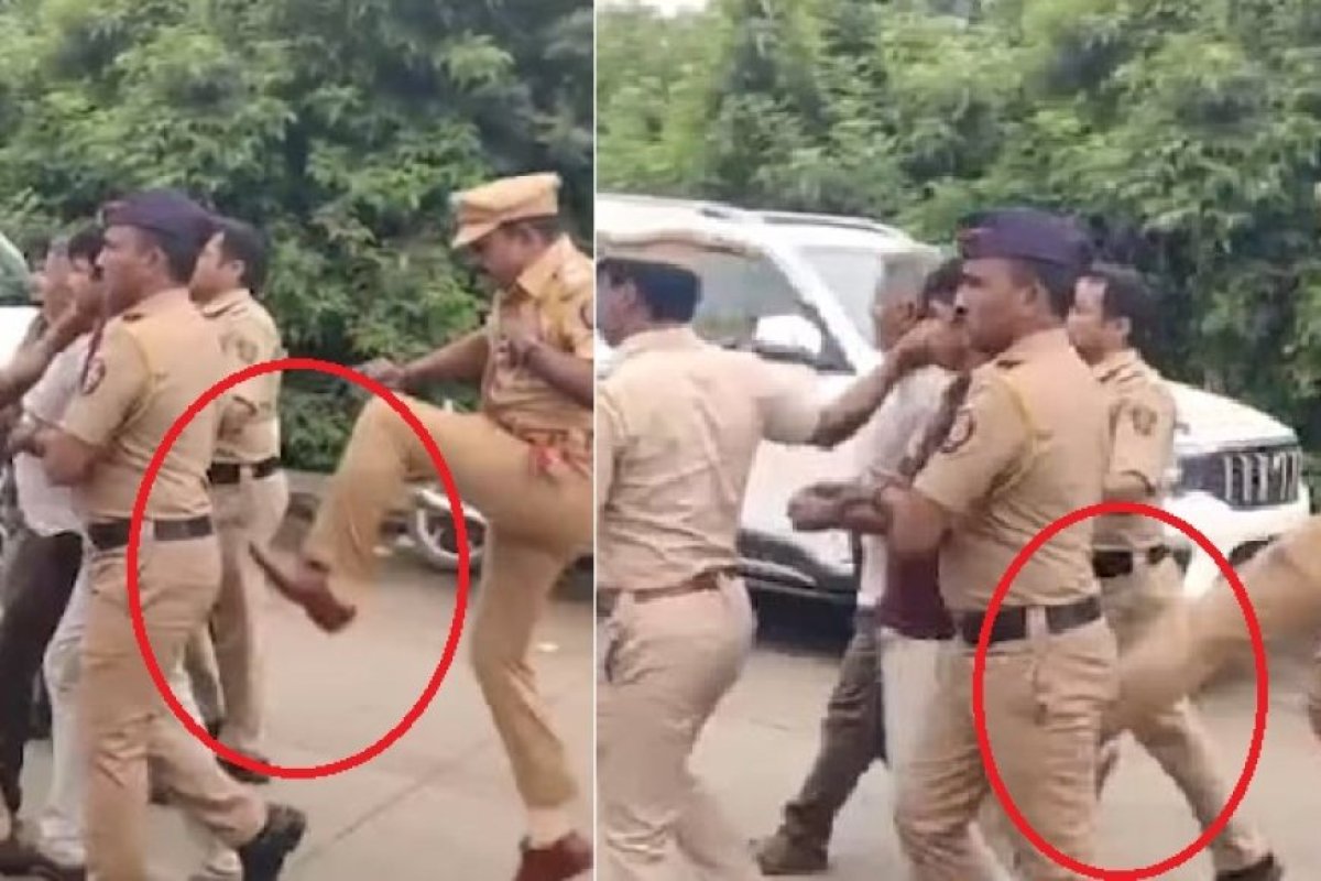 जालना में स्वतंत्रता दिवस पर प्रदर्शनकारी पर पुलिस कार्रवाई, पुलिस उपाधीक्षक अनंत कुलकर्णी ने एक प्रदर्शनकारी को लात मारी, वायरल वीडियो से विवाद