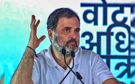 राहुल गांधी ने कहा- बी. सुदर्शन रेड्डी मजबूती से उप राष्ट्रपति का चुनाव लड़ेंगे, नामांकन की अंतिम तारीख आज।