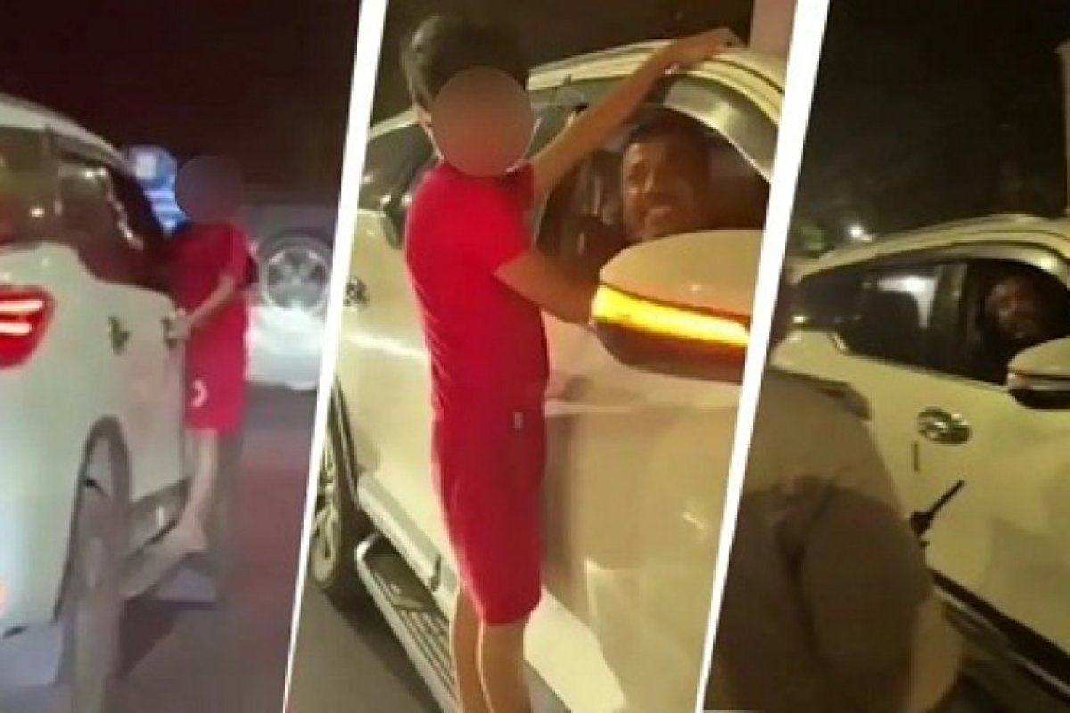 Ujjain: इंस्टाग्राम रील के चक्कर में पिता ने 9 साल के बेटे को चलती कार के दरवाजे से लटका दिया, सतर्क पुलिसकर्मी ने बचाई जान। 