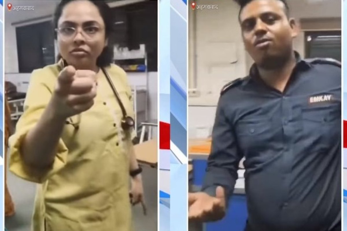 अहमदाबाद के सोला सिविल अस्पताल में महिला डॉक्टर का वायरल वीडियो: बच्ची के पिता को थप्पड़ मारा, इलाज से इनकार; स्वास्थ्य मंत्री ने जांच के आदेश दिए। 