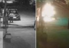 डॉक्टर की कार में पेट्रोल डालकर लगाई आग, युवक-युवती की करतूत सीसीटीवी में कैद।