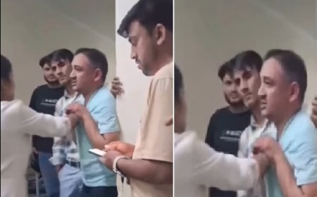 देहरादून के सीएमआई अस्पताल में नर्सों से छेड़छाड़ करने वाले मरीज के परिजन को महिला स्टाफ ने पीटा, वीडियो वायरल।