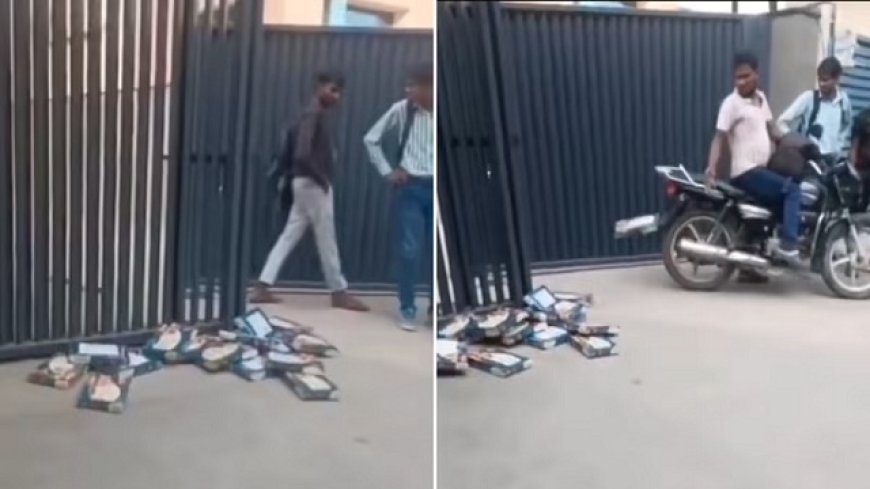 सोनीपत: दिवाली पर सोन पापड़ी को तोहफे में पाकर फैक्ट्री कर्मचारियों का गुस्सा फूटा, गेट पर फेंके डब्बे।