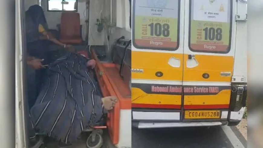 एमपी के गुना में सरकारी एंबुलेंस का टायर पंचर, 65 वर्षीय मरीज की रास्ते में मौत; लापरवाही पर सियासत गरमाई। 