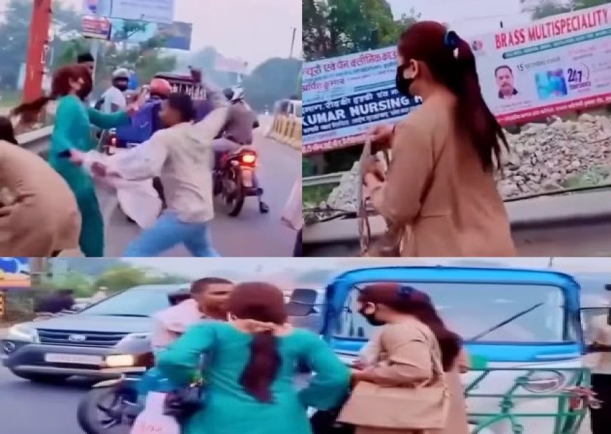 मुरादाबाद हाईवे पर महक-परी का ऑटो चालक से झगड़ा, जमकर किया हंगामा, वीडियो वायरल; सोशल मीडिया पर मचा हंगामा। 