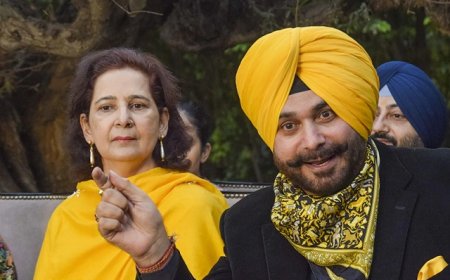पंजाब की सियासत में सिद्धू की वापसी का संकेत, पत्नी नवजोत कौर का खुलासा, CM फेस घोषित होने पर ही सक्रिय होंगे नवजोत सिंह सिद्धू। 