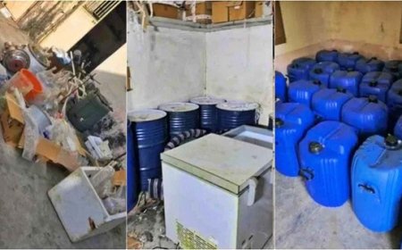 सैकड़ों नीले ड्रमों वाली नकली दवाओं की फैक्ट्री पकड़ी: गाजियाबाद के बाद समालखा में दिल्ली पुलिस क्राइम ब्रांच की बड़ी छापेमारी, स्किन क्रीम बनाने का अवैध कारोबार उजागर। 