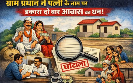 Hardoi : ग्राम प्रधान ने पत्नी के नाम पर दो-दो बार हड़पा प्रधानमंत्री आवास का पैसा, गरीबों का हक मारकर भरा अपना घर