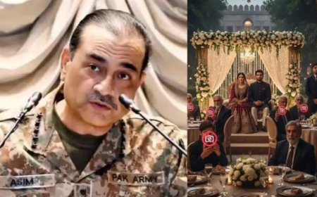 पाक आर्मी चीफ जनरल आसिम मुनीर ने रावलपिंडी GHQ में बेटी महनूर की 'गुप्त शादी' कराई, भतीजे अब्दुल रहमान से हुआ निकाह। 
