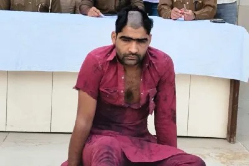 झुंझुनूं हिस्ट्रीशीटर हत्याकांड का मास्टरमाइंड आधा मुंडा सिर और फटे कपड़ों में भिखारी बन घूमते पकड़ा गया।