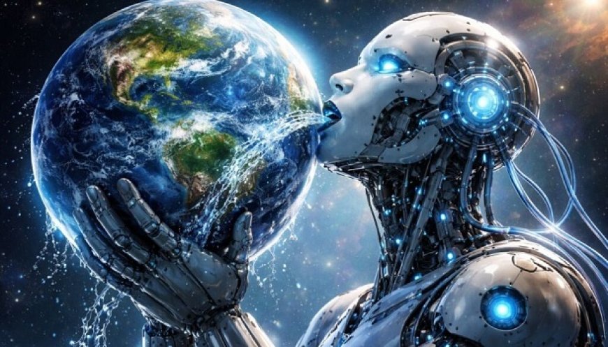 आर्टिफिशियल इंटेलिजेंस की बढ़ती प्यास- इंसानों से ज्यादा पी रहा पानी, डेटा सेंटर्स पानी की खपत से पर्यावरण पर मंडरा रहा खतरा। 