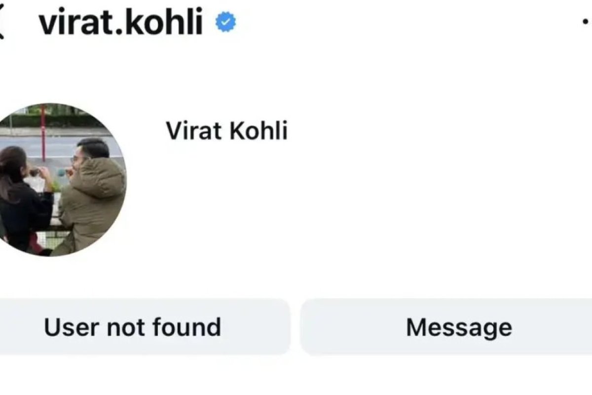 विराट कोहली का इंस्टाग्राम अकाउंट अचानक गायब, 274M फॉलोअर्स वाले प्रोफाइल पर अब 'This page isn't available' मैसेज दिखने से करोड़ों फैंस हैरान