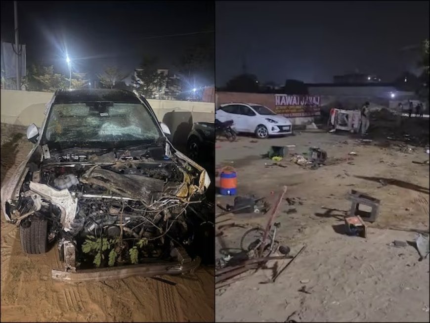 जयपुर पत्रकार कॉलोनी में तेज रफ्तार ऑडी कार ने ठेलों और लोगों को कुचला, एक की मौत और 16 घायल, बड़ा हादसा टला नहीं।