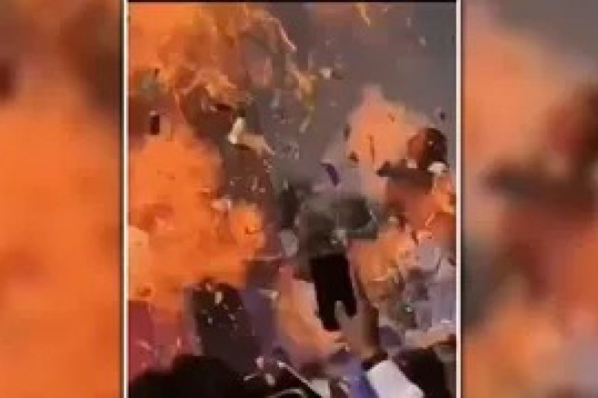 बरेली इन्वर्टिस यूनिवर्सिटी में वार्षिक उत्सव के दौरान गुब्बारा फटने से आग लगी: वीडियो वायरल, छात्रों में अफरा-तफरी।