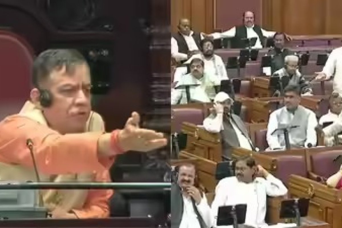विधानसभा स्पीकर सतीश महाना ने योगी सरकार के मंत्रियों को लगाई फटकार, प्रश्नकाल में गरमाया माहौल।