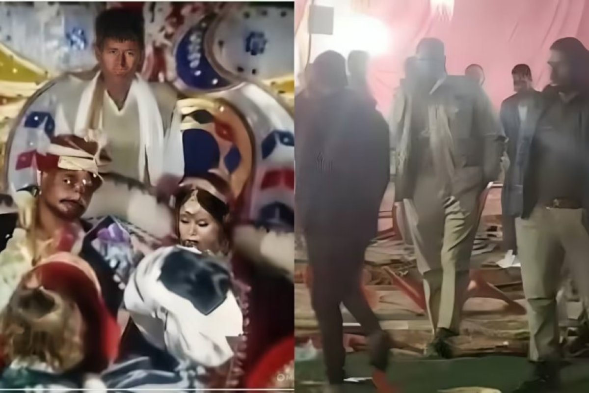 शादी का मंडप बना रणक्षेत्र, जयमाला के दौरान सेल्फी विवाद में दूल्हे ने दुल्हन को लात मारी, ससुर को पीटा, बाराती-घराती भिड़े, कुर्सियां चलीं