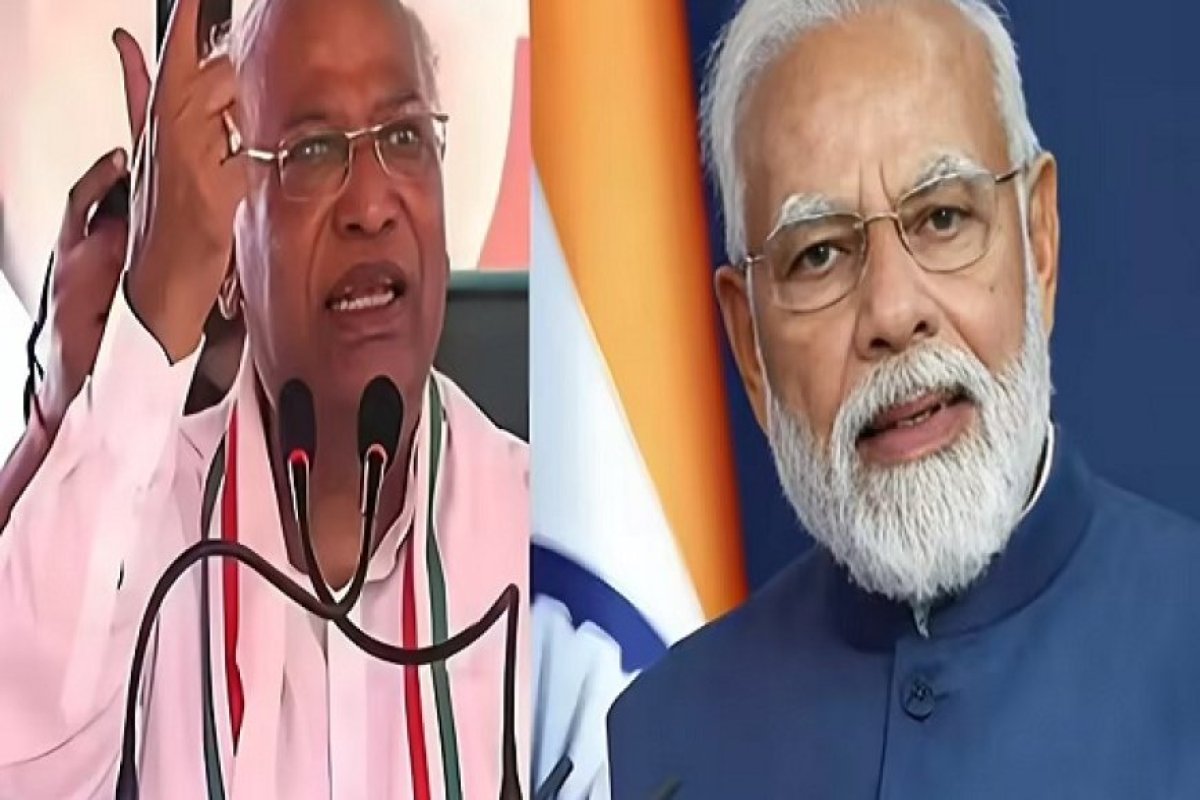 कांग्रेस अध्यक्ष मल्लिकार्जुन खरगे का पीएम मोदी पर तीखा हमला- ट्रंप के साथ चाय पर क्या बात करते थे मोदी, अमेरिका के सामने झुकने का लगाया आरोप। 