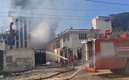 भिवाड़ी में अवैध पटाखा फैक्ट्री में भीषण आग, कपड़ों की आड़ में बन रहे पटाखे, 8 मजदूर जिंदा जले।