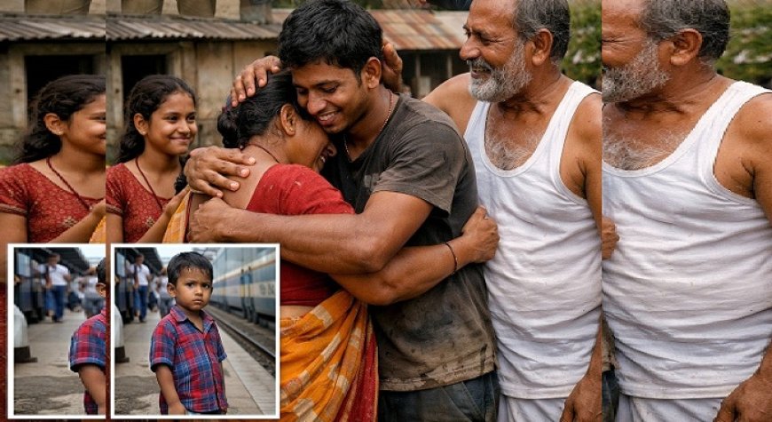 गलत ट्रेन में चढ़ने से 7 साल की उम्र में पिता से बिछड़े राजा गोपे 20 की उम्र में परिवार से मिले, हरिमारा गांव का परिवार।