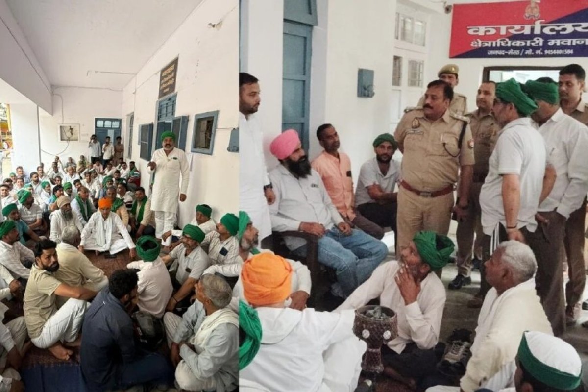 राकेश टिकैत की हिरासत पर उत्तर प्रदेश में भारी बवाल: भाकियू कार्यकर्ताओं ने घेरे पुलिस थाने, पश्चिमी यूपी में चक्का जाम की चेतावनी।