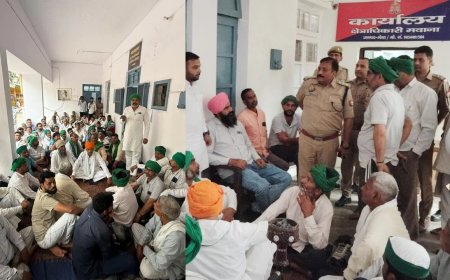 राकेश टिकैत की हिरासत पर उत्तर प्रदेश में भारी बवाल: भाकियू कार्यकर्ताओं ने घेरे पुलिस थाने, पश्चिमी यूपी में चक्का जाम की चेतावनी।