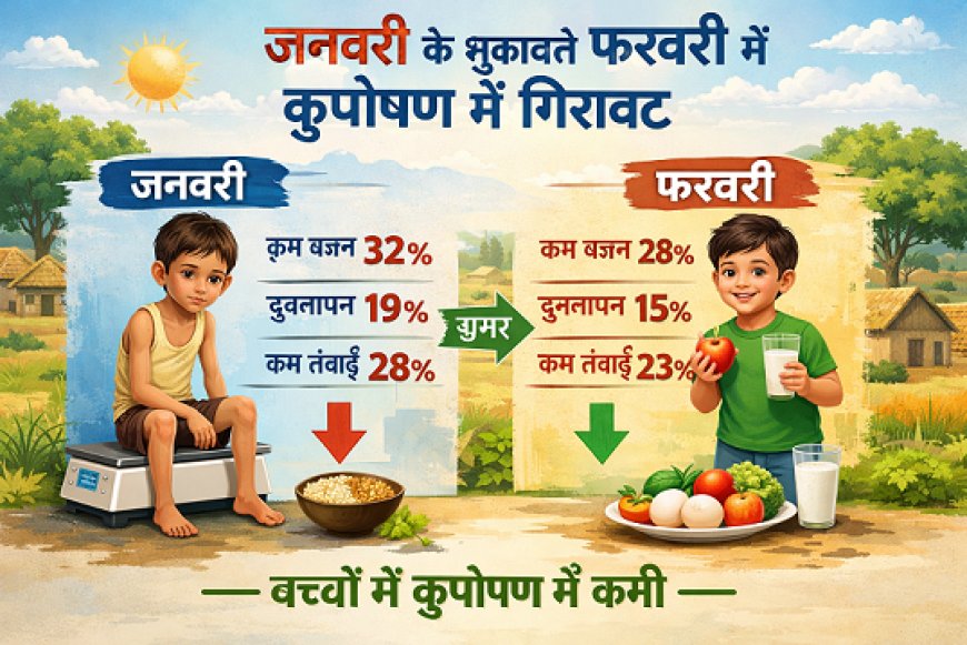 Lucknow: Improvement in children’s nutritional status in February; 1.43 crore children assessed