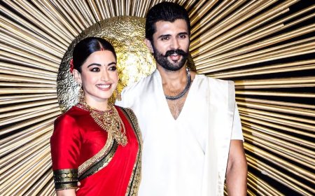 रश्मिका मंदाना और विजय देवरकोंडा का दिखा बेहद खास अंदाज: दोस्त की शादी में कपल की केमिस्ट्री ने लूटी महफिल।