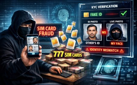 सिम कार्ड एक्टिवेशन का सबसे बड़ा फर्जीवाड़ा: एक चेहरे और दूसरों की आईडी से सक्रिय किए 777 सिम, डिजिटल केवाईसी प्रणाली में लगी सेंध।