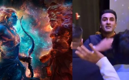 रणबीर कपूर का 'राम' अवतार: हनुमान जयंती पर रिलीज हुआ 'रामायण' का टीज़र, दिव्य लुक ने जीता फैंस का दिल।