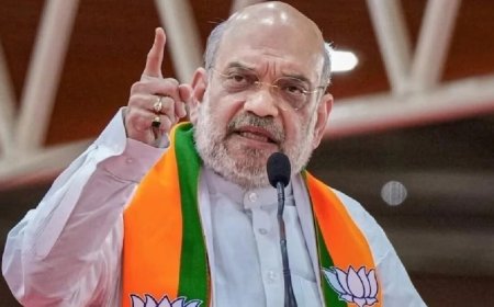 अमित शाह का कांग्रेस पर तीखा हमला- 10 साल के शासन में हुए बम धमाके और आतंकवादियों को खिलाई गई बिरयानी।