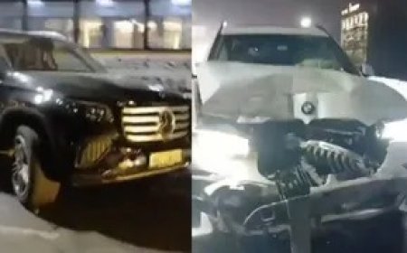 फरीदाबाद हाईवे पर मौत की रफ्तार: मर्सिडीज और बीएमडब्ल्यू की रेस ने छीनी दो जिंदगी, 200 की स्पीड बनी काल