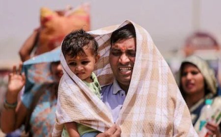 यूपी में गर्मी का प्रचंड प्रहार: लखनऊ और प्रयागराज में पारा 45.2 डिग्री के पार, आसमान से बरस रही है आग।