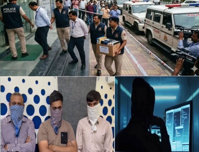 गुजरात में 2500 करोड़ के साइबर फ्रॉड का महाखुलासा, 3 बैंक अधिकारियों समेत 20 गिरफ्तार, बैंकिंग तंत्र में सेंध लगाकर रची गई बड़ी साजिश।