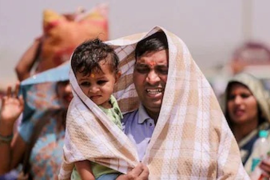 यूपी में गर्मी का प्रचंड प्रहार: लखनऊ और प्रयागराज में पारा 45.2 डिग्री के पार, आसमान से बरस रही है आग।