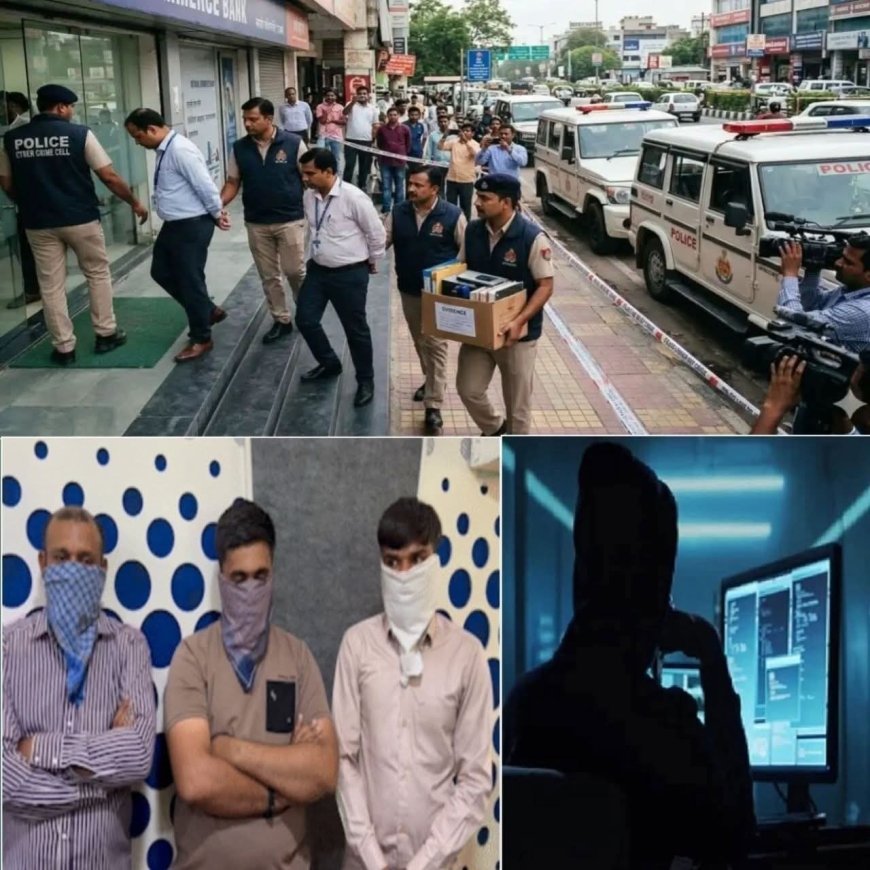 गुजरात में 2500 करोड़ के साइबर फ्रॉड का महाखुलासा, 3 बैंक अधिकारियों समेत 20 गिरफ्तार, बैंकिंग तंत्र में सेंध लगाकर रची गई बड़ी साजिश।