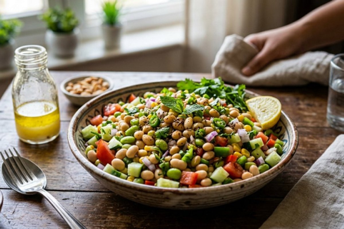 प्रोटीन का पावरहाउस: सुबह के नाश्ते के लिए झटपट तैयार करें सोयाबीन सैलेड, स्वाद और सेहत का बेजोड़ संगम।