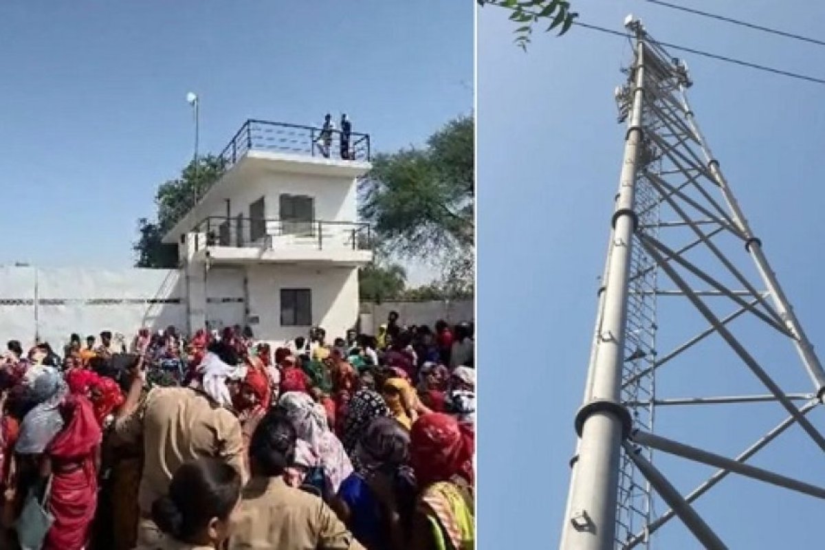 न्याय के लिए मोबाइल टावर पर चढ़ी अनाथ युवती- प्रशासनिक बेरुखी के खिलाफ भड़का आक्रोश, करीब पचास फीट की ऊंचाई से कूदकर जान देने की दी धमकी।