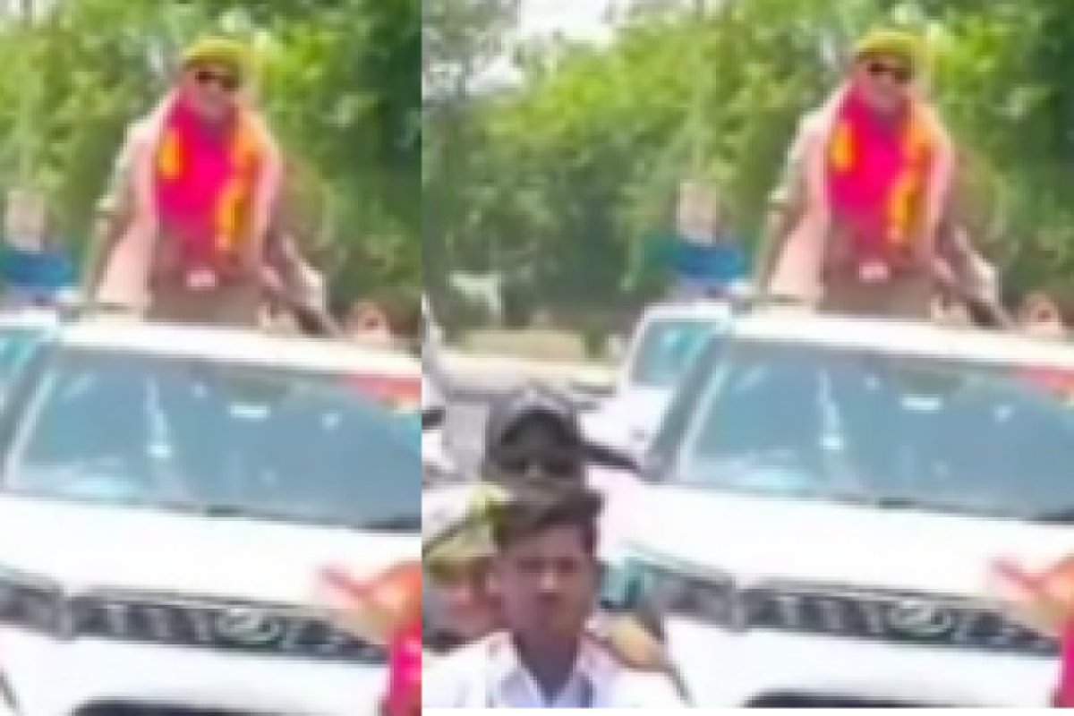 फिरोजाबाद में नवनियुक्त रेडियो ऑपरेटर का अनूठा स्वागत, आठ लग्जरी कारों और पचास बाइकों के साथ निकाला गया भव्य जुलूस
